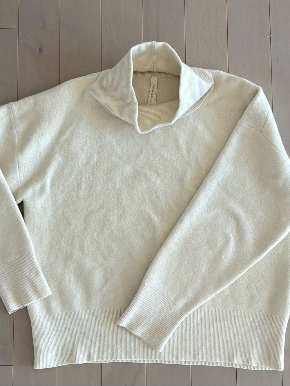 Babaton Cream Cowl-Neck Sweater